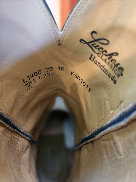 Lucchese Classics L1460 American Alligator Cowboy Boots Men’s 10E (Style L1460) main image 4